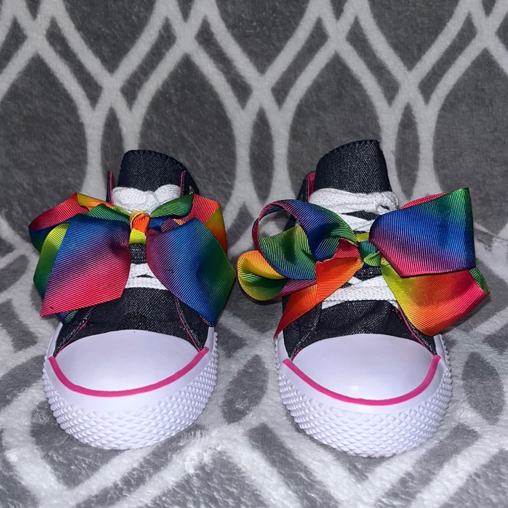 Jojo Siwa|Rainbow Denim Sneakers for Girls